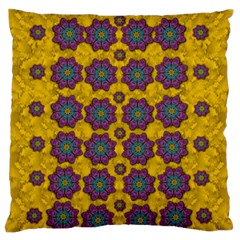 Bohemian Rare  Fantasy Flowers In The Festive Sun Standard Flano Cushion Case (one Side)