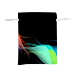 Flower 3d Colorm Design Background Lightweight Drawstring Pouch (l)