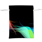 Flower 3d Colorm Design Background  Lightweight Drawstring Pouch (XL) Front