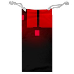 Light Neon City Buildings Sky Red Jewelry Bag