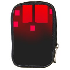 Light Neon City Buildings Sky Red Compact Camera Leather Case