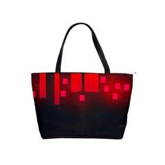 Light Neon City Buildings Sky Red Classic Shoulder Handbag