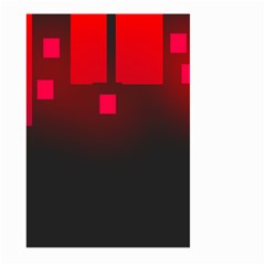 Light Neon City Buildings Sky Red Large Garden Flag (two Sides) by HermanTelo