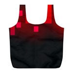 Light Neon City Buildings Sky Red Full Print Recycle Bag (L) Front