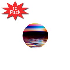 Lake Sea Water Wave Sunset 1  Mini Buttons (10 Pack)  by HermanTelo