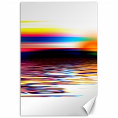 Lake Sea Water Wave Sunset Canvas 20  X 30  by HermanTelo