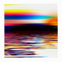 Lake Sea Water Wave Sunset Medium Glasses Cloth (2 Sides)