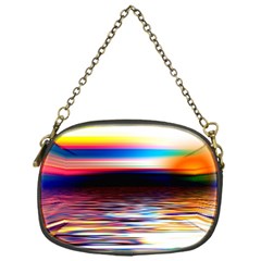 Lake Sea Water Wave Sunset Chain Purse (one Side)