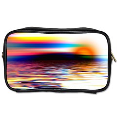 Lake Sea Water Wave Sunset Toiletries Bag (two Sides)