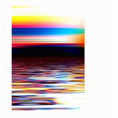 Lake Sea Water Wave Sunset Large Garden Flag (two Sides) by HermanTelo