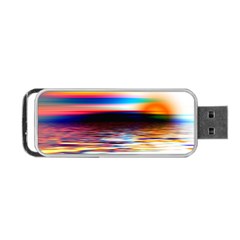 Lake Sea Water Wave Sunset Portable Usb Flash (two Sides)