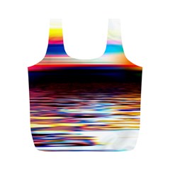 Lake Sea Water Wave Sunset Full Print Recycle Bag (m)