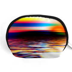 Lake Sea Water Wave Sunset Accessory Pouch (medium) by HermanTelo