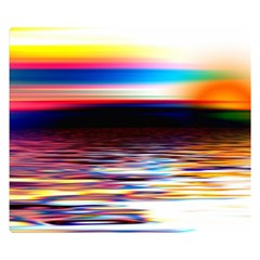 Lake Sea Water Wave Sunset Double Sided Flano Blanket (small)  by HermanTelo