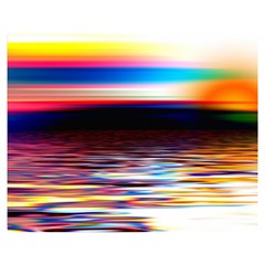 Lake Sea Water Wave Sunset Double Sided Flano Blanket (medium)  by HermanTelo