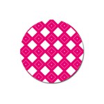 Backgrounds Pink Magnet 3  (Round) Front