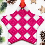 Backgrounds Pink Star Ornament (Two Sides) Front