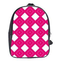 Backgrounds Pink School Bag (large)