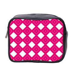 Backgrounds Pink Mini Toiletries Bag (two Sides)