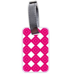 Backgrounds Pink Luggage Tag (two Sides)