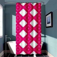 Backgrounds Pink Shower Curtain 36  X 72  (stall) 