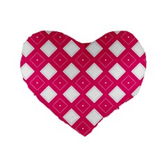 Backgrounds Pink Standard 16  Premium Heart Shape Cushions