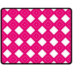 Backgrounds Pink Double Sided Fleece Blanket (medium) 