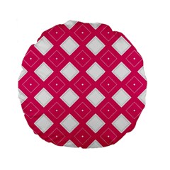 Backgrounds Pink Standard 15  Premium Flano Round Cushions