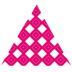 Backgrounds Pink Wooden Puzzle Triangle