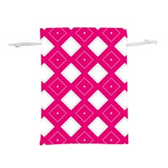 Backgrounds Pink Lightweight Drawstring Pouch (s)