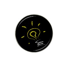 Bulb Light Idea Electricity Hat Clip Ball Marker (10 Pack)