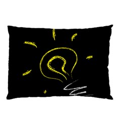 Bulb Light Idea Electricity Pillow Case by HermanTelo