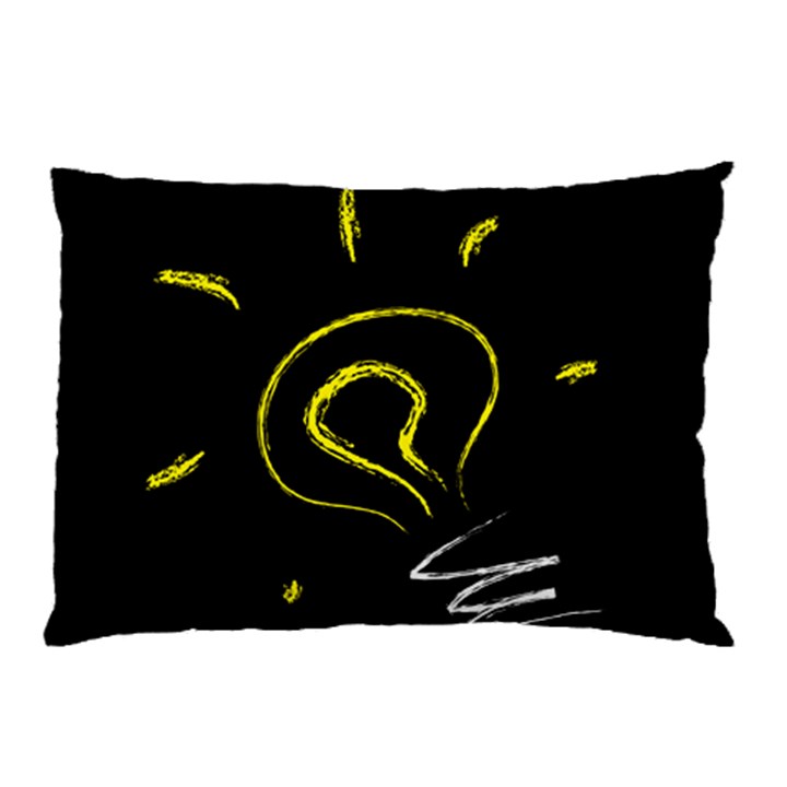 Bulb Light Idea Electricity Pillow Case