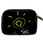 Bulb Light Idea Electricity Digital Camera Leather Case Back