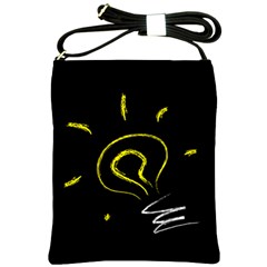 Bulb Light Idea Electricity Shoulder Sling Bag by HermanTelo