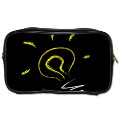 Bulb Light Idea Electricity Toiletries Bag (one Side) by HermanTelo