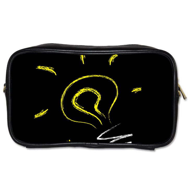 Bulb Light Idea Electricity Toiletries Bag (One Side)