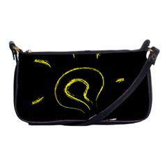 Bulb Light Idea Electricity Shoulder Clutch Bag by HermanTelo