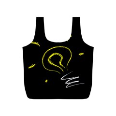 Bulb Light Idea Electricity Full Print Recycle Bag (s) by HermanTelo