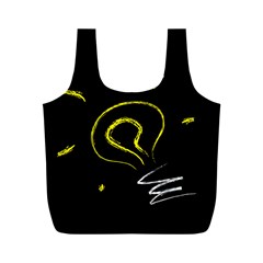 Bulb Light Idea Electricity Full Print Recycle Bag (m) by HermanTelo