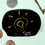 Bulb Light Idea Electricity Accessory Pouch (Medium) Back