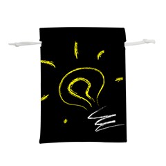 Bulb Light Idea Electricity Lightweight Drawstring Pouch (s) by HermanTelo