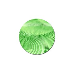 Wave Concentric Circle Green Golf Ball Marker