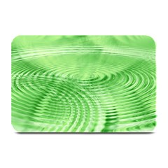 Wave Concentric Circle Green Plate Mats by HermanTelo