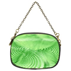 Wave Concentric Circle Green Chain Purse (two Sides)