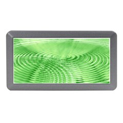 Wave Concentric Circle Green Memory Card Reader (mini) by HermanTelo