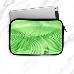 Wave Concentric Circle Green Apple Ipad Mini Zipper Cases by HermanTelo