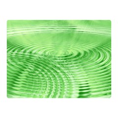 Wave Concentric Circle Green Double Sided Flano Blanket (mini)  by HermanTelo