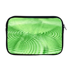 Wave Concentric Circle Green Apple Macbook Pro 17  Zipper Case