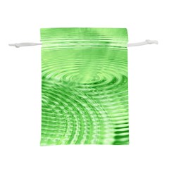 Wave Concentric Circle Green Lightweight Drawstring Pouch (s) by HermanTelo